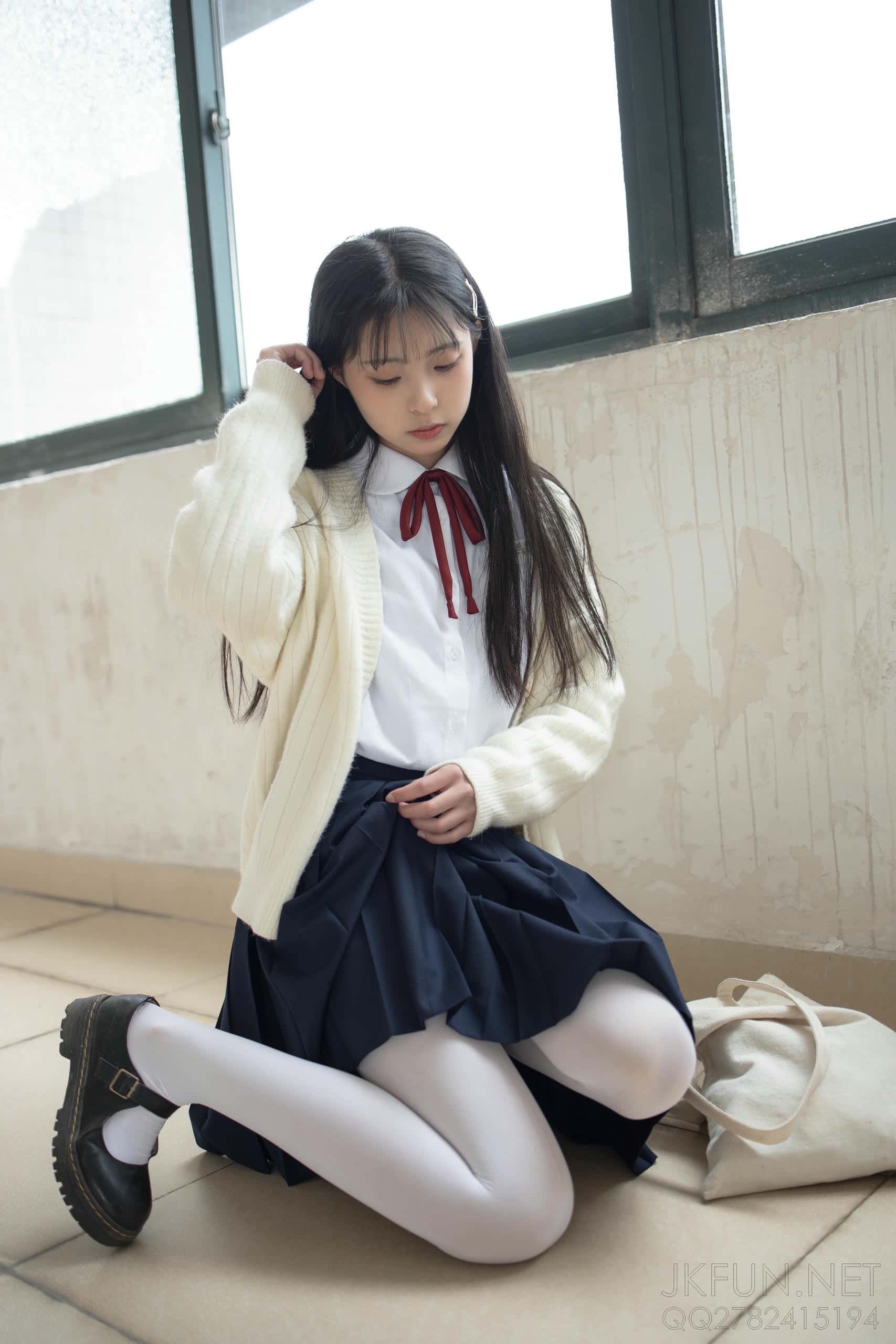 图片[3]-甜美可人的白丝姑娘【127P】J2555-影集库