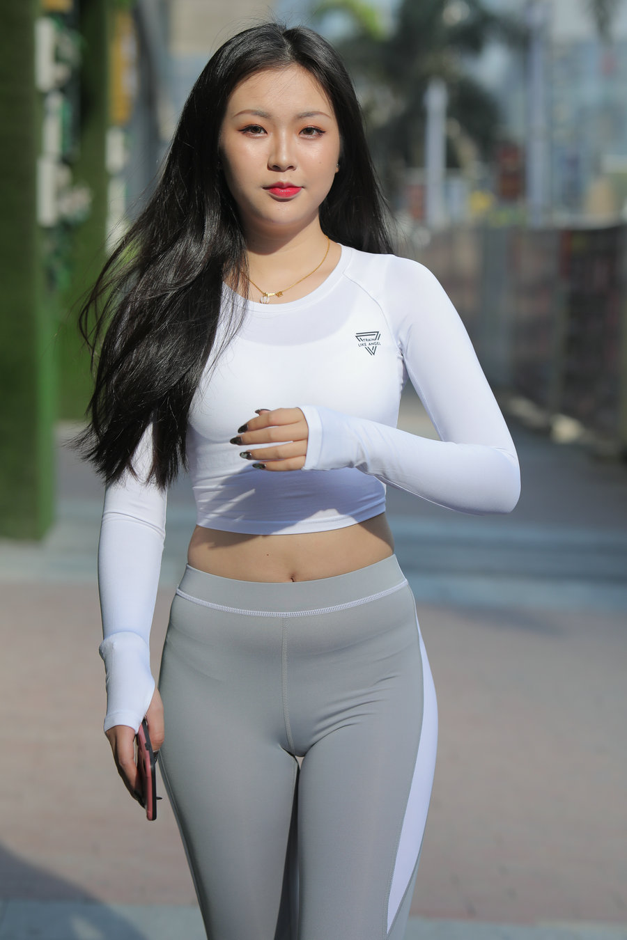 图片[1]-灰色瑜伽裤女孩 J0907 468P2V-6.31GB-影集库