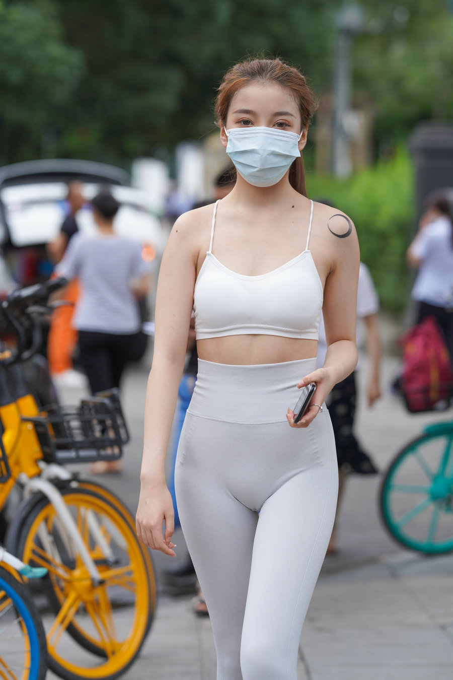 图片[2]-灰色瑜伽裤女孩 J1323 723P4V-17.9GB-影集库