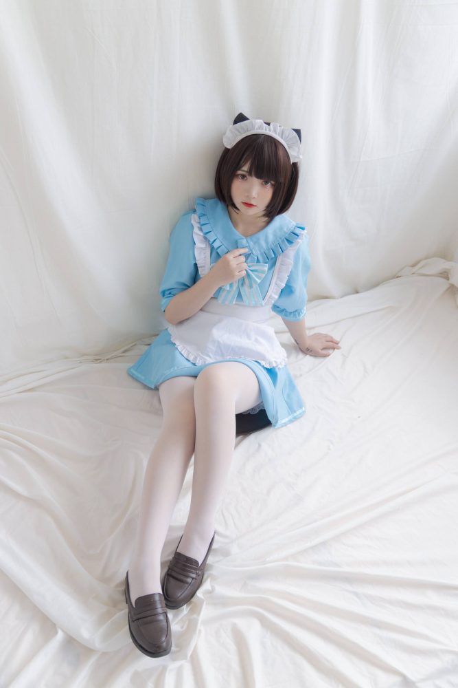 女仆装白丝女孩【43P】20014-影集库