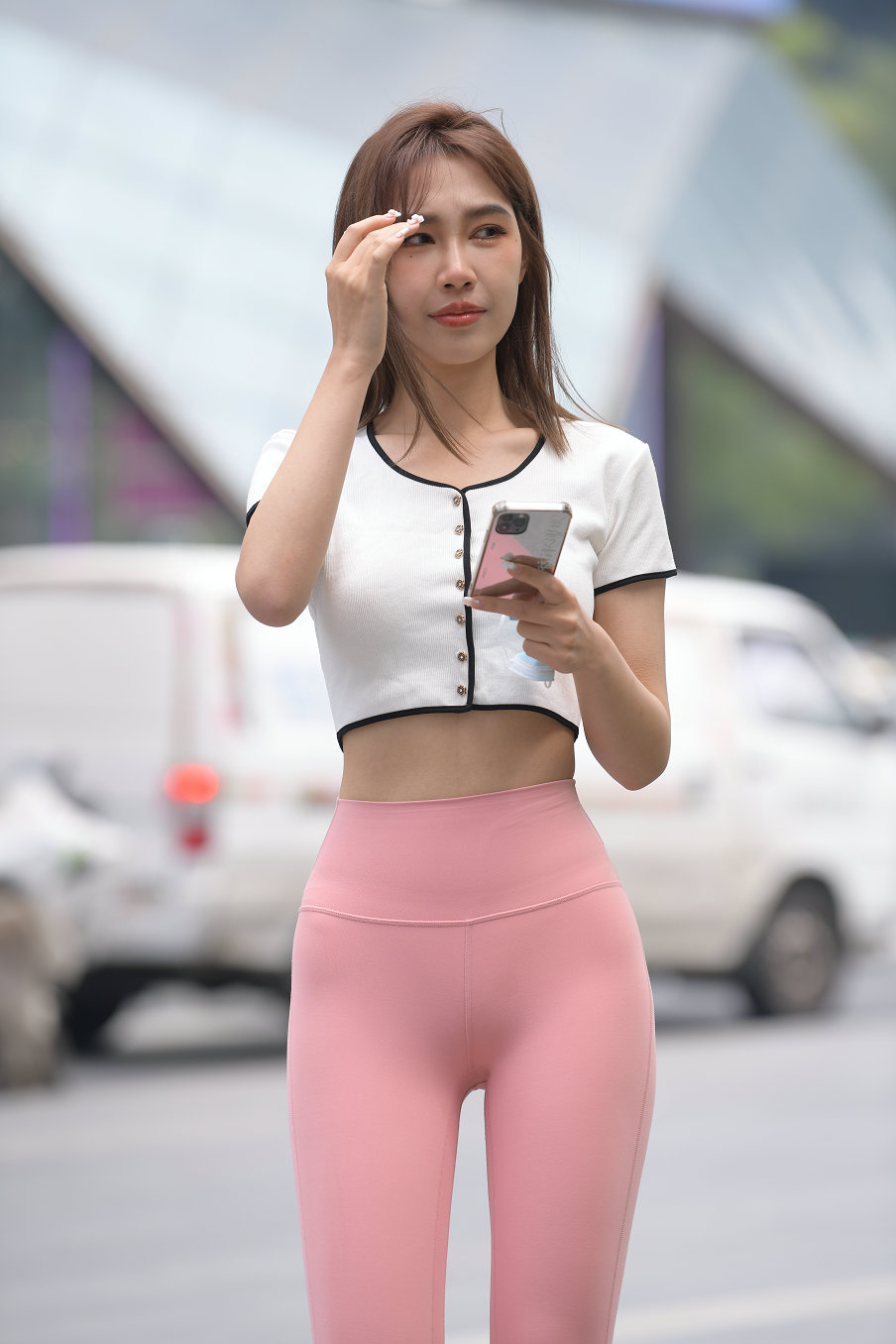 图片[2]-街拍粉色瑜伽裤女孩J2900 645P1V-20.7GB-影集库