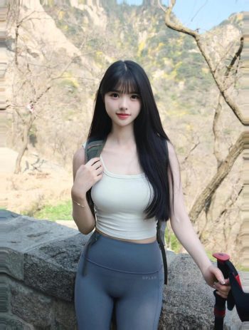 图片[9]-爱爬山的瑜伽裤MM，太甜美了！~-影集库