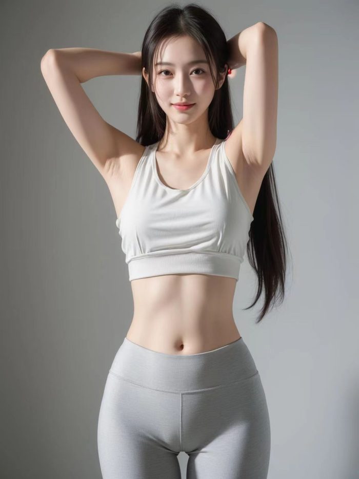 AI瑜伽裤清纯妹子系列图-影集库