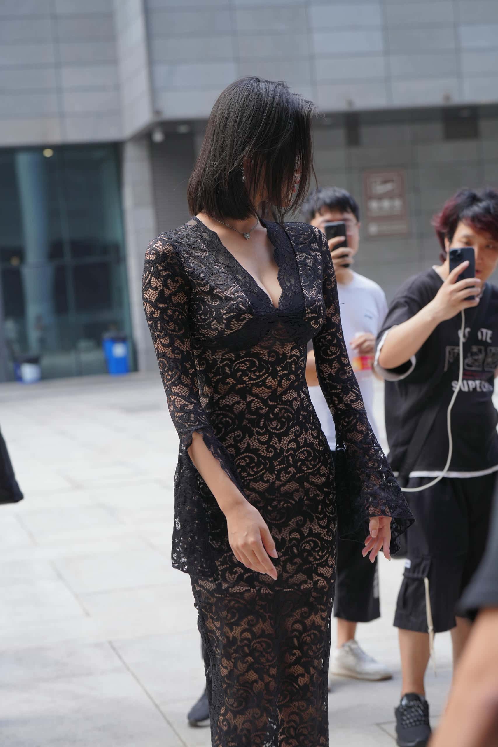 图片[3]-穿黑色透明长裙的姑娘【175P】J8257-影集库